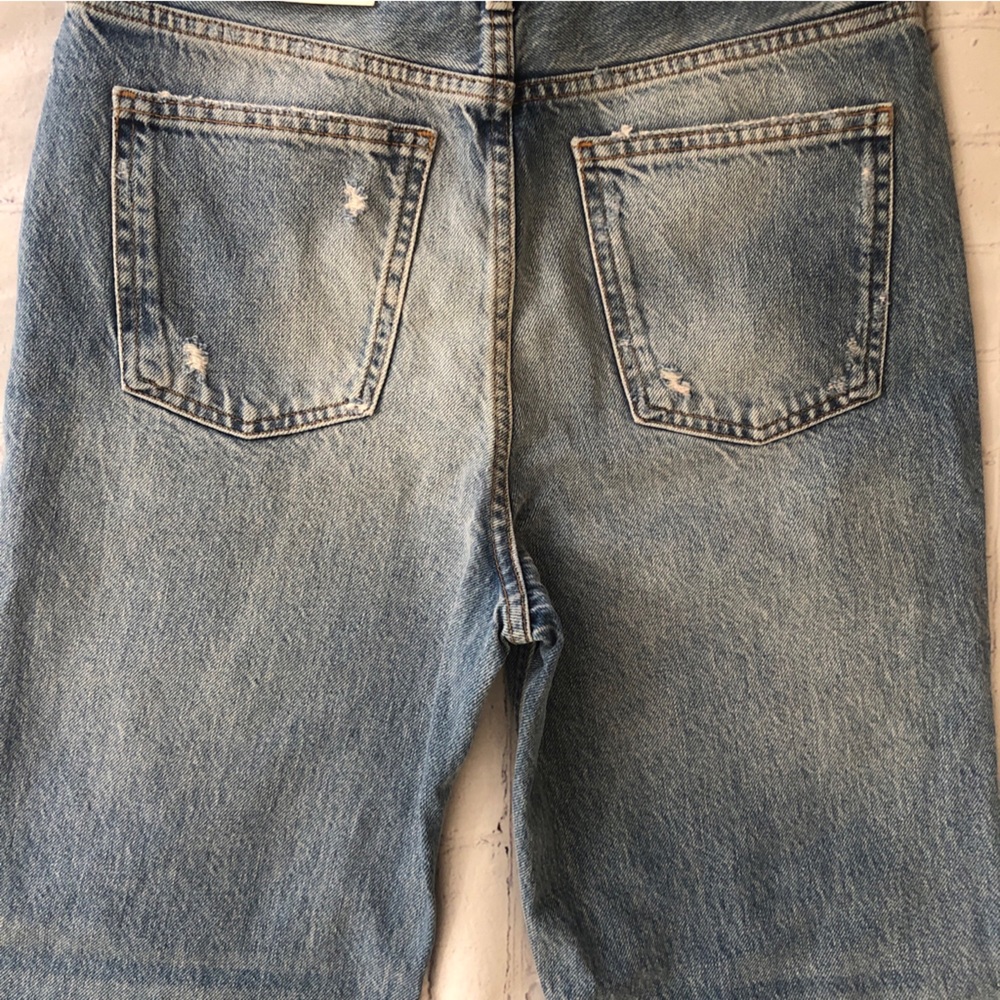 NEW Straight ZARA High Rise Light Wash Denim Women's Sz 6 Coastal Cowgirl Jeans - Picture 11 of 16